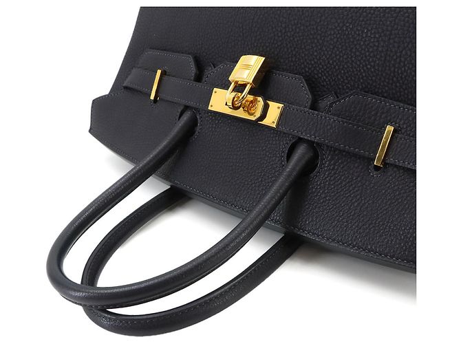 Hermès Borsa Hermes Birkin 35 Togo in Blue Indigo - vista 5