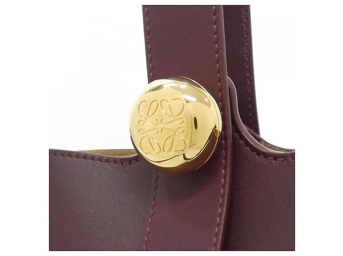 Loewe Pebble Bucket Handtasche Mini Bordeaux - Ansicht 4