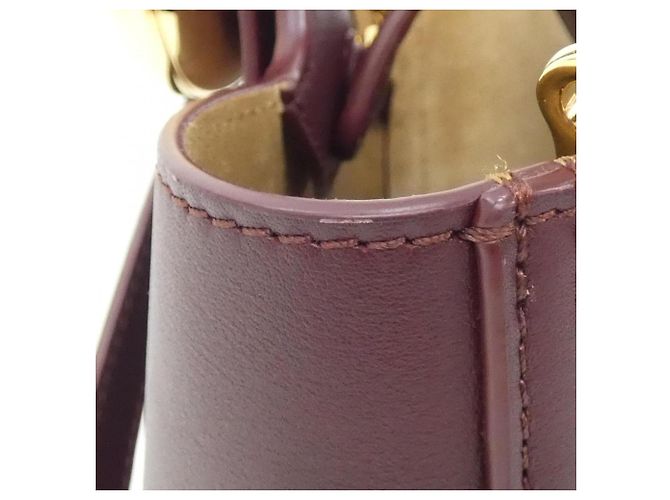 Loewe Pebble Bucket Handtasche Mini Bordeaux - Ansicht 6