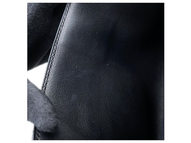Hermès Borsa a mano Pochette Kelly Hermes in pelle Swift nera Nero - vista 11