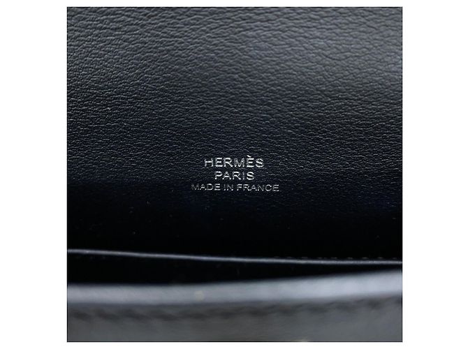 Hermès Borsa a mano Pochette Kelly Hermes in pelle Swift nera Nero - vista 15
