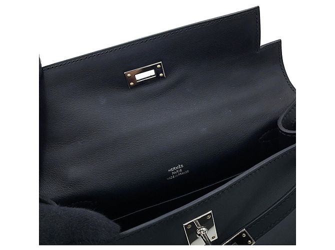 Hermès Borsa a mano Pochette Kelly Hermes in pelle Swift nera Nero - vista 9