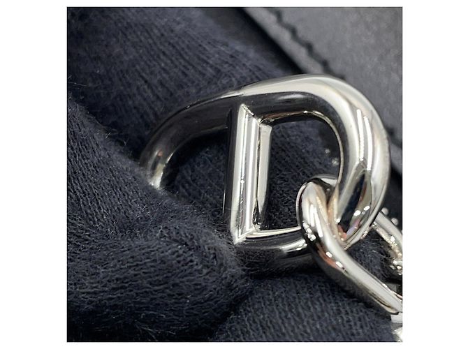 Hermès Hermes Schultertasche Zip Ango Chaine d'Ancre To Go Schwarz - Ansicht 12