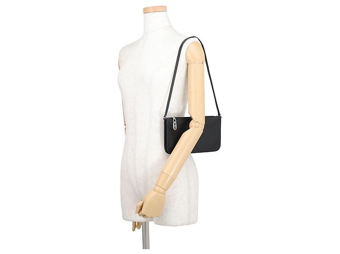Hermès Hermes Schultertasche Zip Ango Chaine d'Ancre To Go Schwarz - Ansicht 4