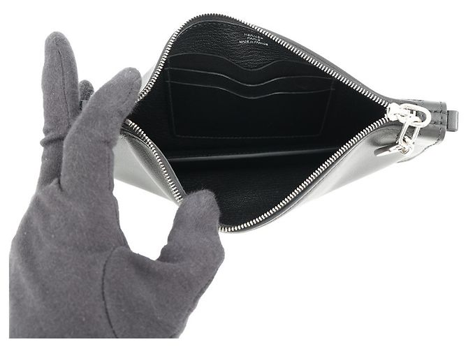 Hermès Hermes Schultertasche Zip Ango Chaine d'Ancre To Go Schwarz - Ansicht 5