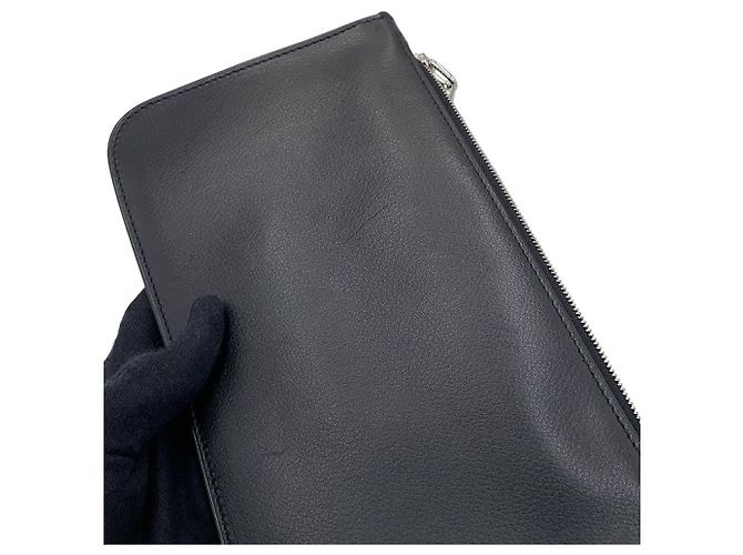Hermès Hermes Schultertasche Zip Ango Chaine d'Ancre To Go Schwarz - Ansicht 7