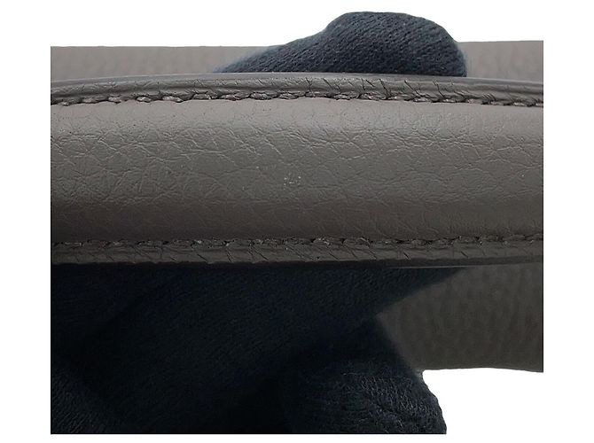 Hermès Borsa Hermes Kelly Depeches 36 in pelle Togo Etain Grigio - vista 12