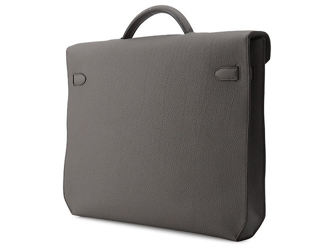 Hermès Borsa Hermes Kelly Depeches 36 in pelle Togo Etain Grigio - vista 2