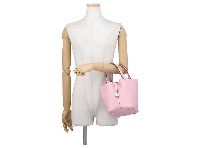 Hermès Borsa Hermes Picotin Lock PM Rosa - vista 4