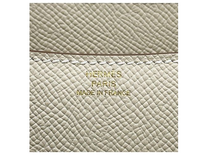 Hermès Hermes Mini Constance 3 Miroir Craie Schultertasche Weiß - Ansicht 15
