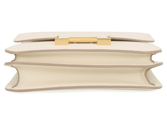 Hermès Hermes Mini Constance 3 Miroir Craie Schultertasche Weiß - Ansicht 3
