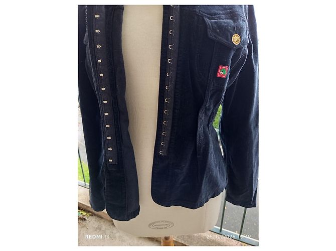 Chaqueta Kenzo de algodón con botones dorados Negro - vista 5