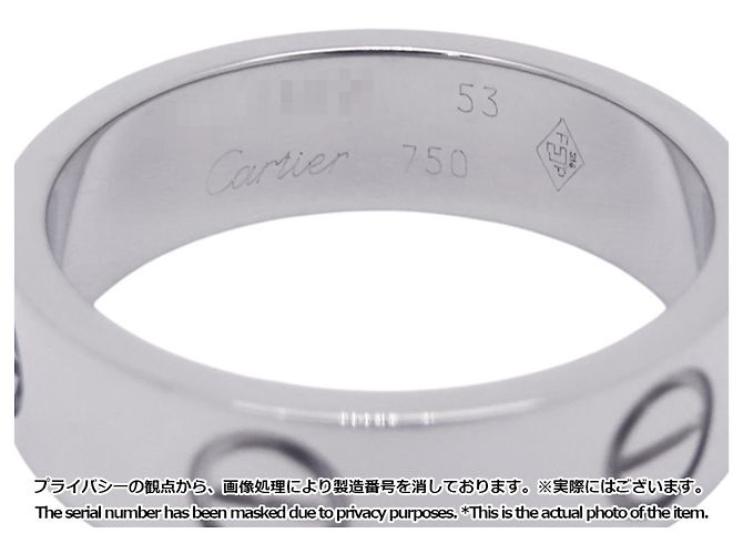Anello Cartier Love Modello Classico in Oro Bianco D'oro - vista 7