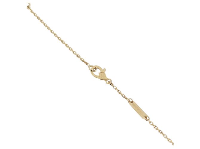 Collier Pendant Alhambra Van Cleef & Arpels Doré - vue 4