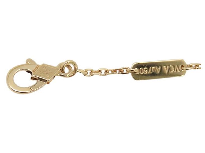 Collier Pendant Alhambra Van Cleef & Arpels Doré - vue 7