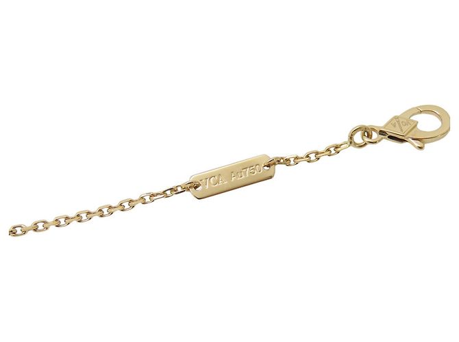 Van Cleef & Arpels Alhambra Halskette mit Malachit-Anhänger Golden - Ansicht 10