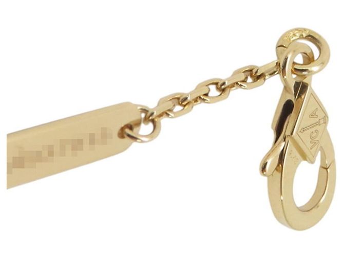 Van Cleef & Arpels Alhambra Halskette mit Malachit-Anhänger Golden - Ansicht 12