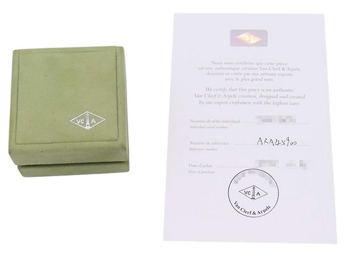 Collier Van Cleef & Arpels Alhambra en nacre Doré - vue 14