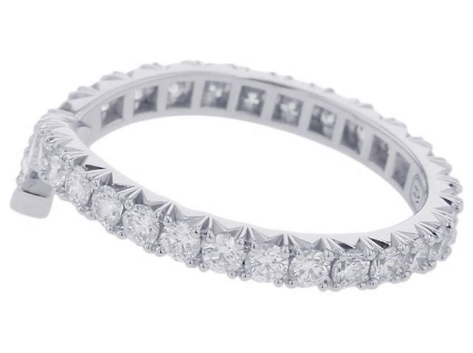 Anillo Ribbon Band Harry Winston Plata - vista 2