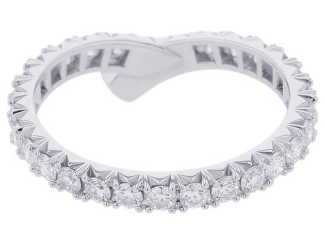 Anillo Ribbon Band Harry Winston Plata - vista 3
