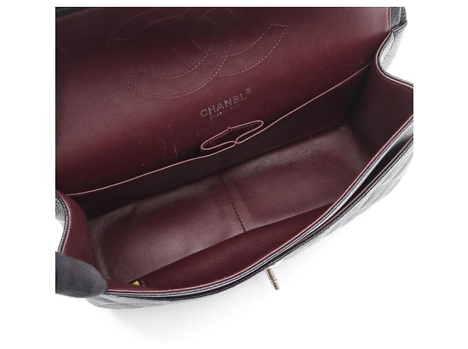 Timeless Borsa a tracolla Chanel Classic Large Double Flap in nero - vista 3