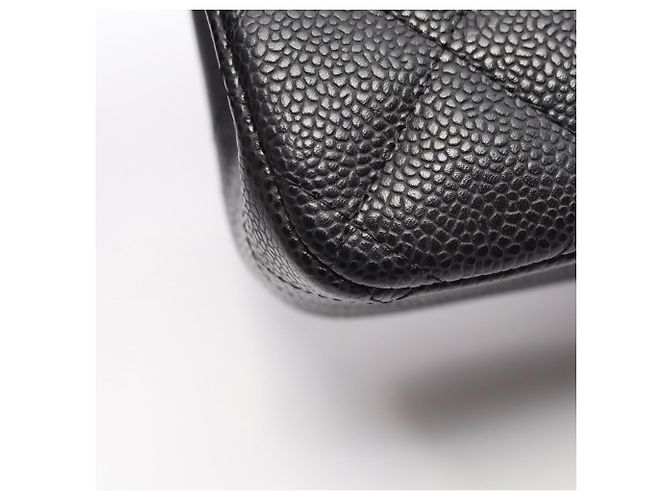 Timeless Borsa a tracolla Chanel Classic Large Double Flap in nero - vista 8
