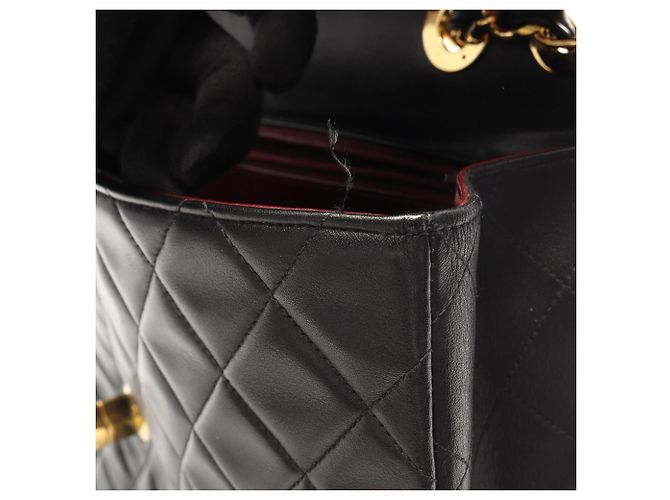 Borsa a tracolla Chanel Large Matelassé 34 Nero - vista 16