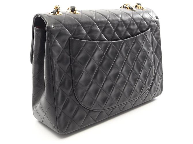 Borsa a tracolla Chanel Large Matelassé 34 Nero - vista 2