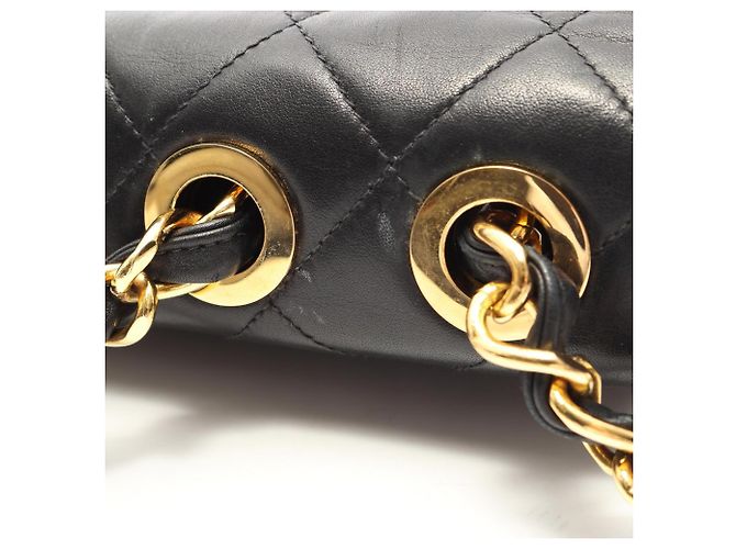 Borsa a tracolla Chanel Large Matelassé 34 Nero - vista 6
