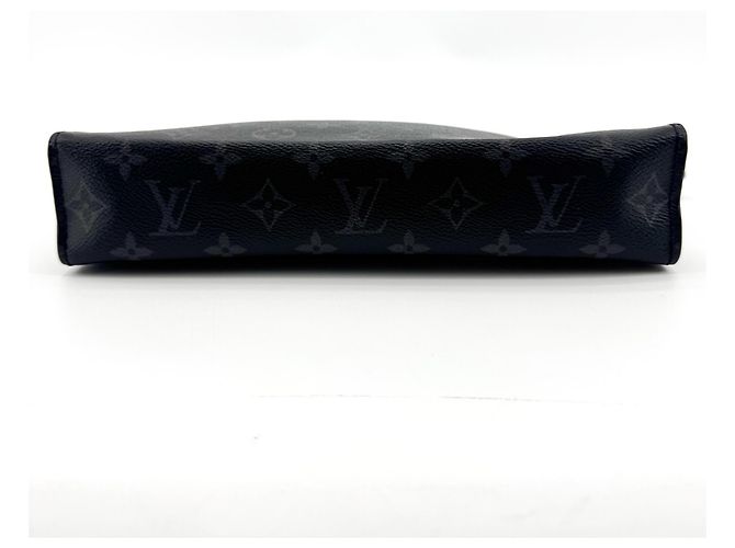 Louis Vuitton Pochette Voyage Reverse Monogram Eclipse Canvas MM Schwarz - Ansicht 7