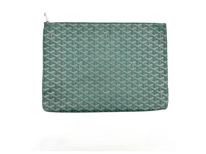 Goyard Senat Zip Coated Canvas GM Vert - vue 2