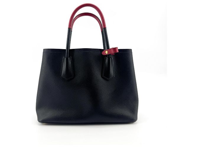 Prada Cuir Double Saffiano Leather Medium Schwarz - Ansicht 2