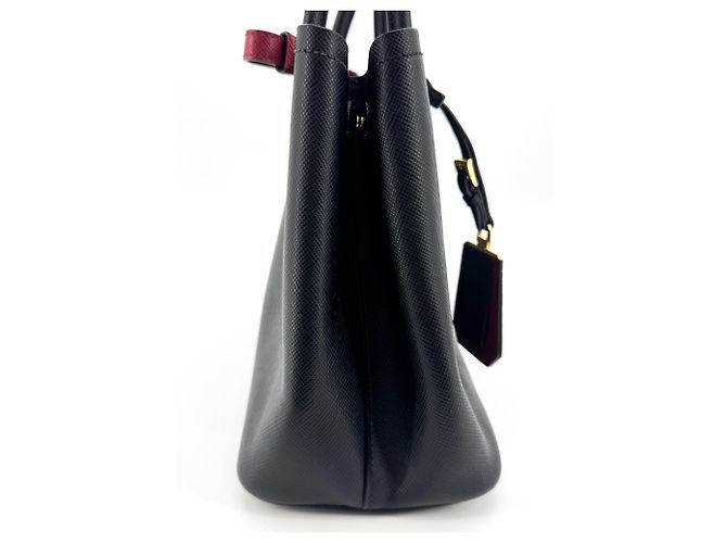 Prada Cuir Double Saffiano Leather Medium Schwarz - Ansicht 4