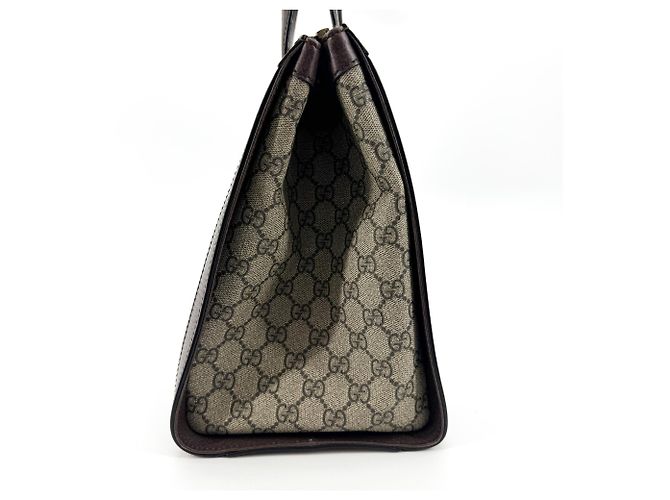 Gucci Ophidia Top Handle GG Coated Canvas Medium Braun - Ansicht 3