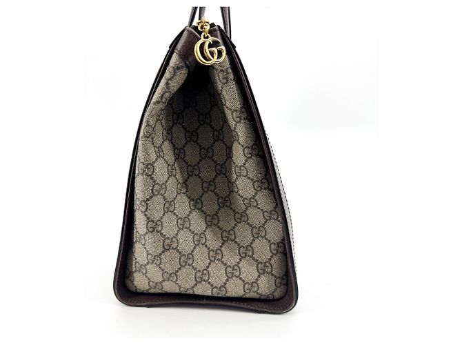 Gucci Ophidia Top Handle GG Coated Canvas Medium Braun - Ansicht 4