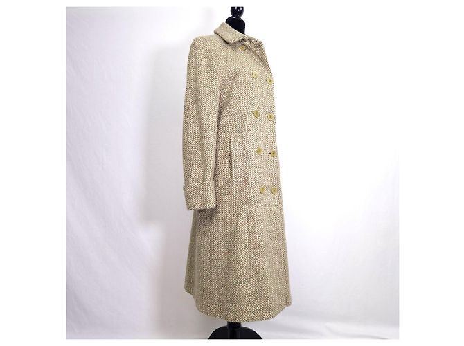 Abrigo Weekend Max Mara verde espiga cruzado - vista 4