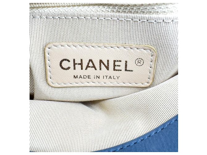 Chanel CC Crown Flap Quilted Leather Small Azul - vista 6