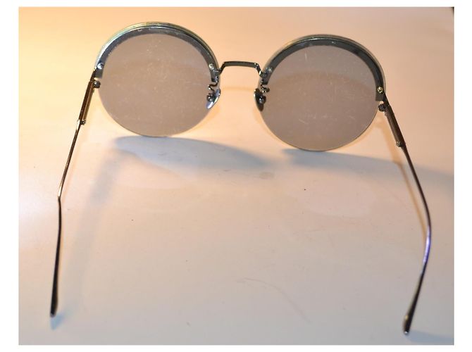 Gafas de sol redondas Bottega Veneta BV0208S Plata Beige - vista 5