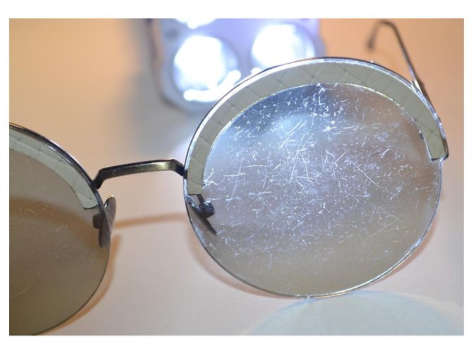 Gafas de sol redondas Bottega Veneta BV0208S Plata Beige - vista 9