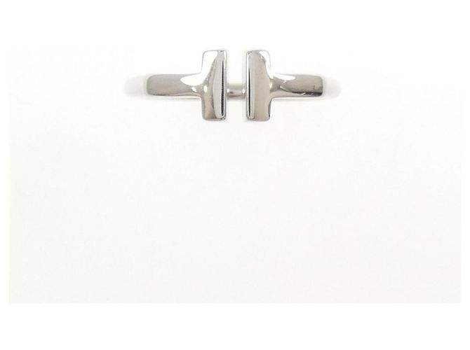 Autre Marque Anillo Tiffany T Wire en oro blanco - vista 2