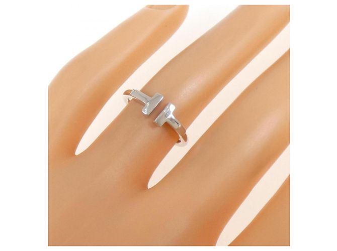 Autre Marque Anillo Tiffany T Wire en oro blanco - vista 5