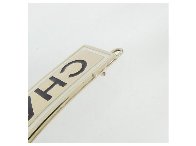 Chanel AB6728 Haarspange Schwarz Weiß Golden - Ansicht 3