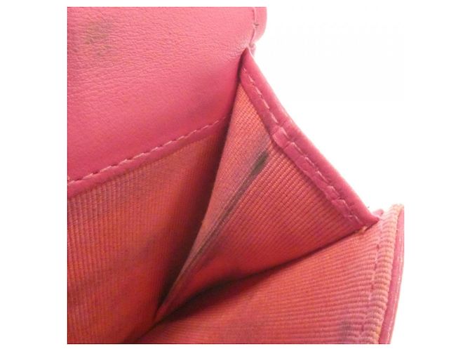 Cartera tri-fold Chanel AP0116 de piel de becerro granulada rosa - vista 9