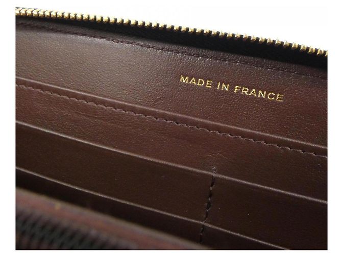 Chanel Timeless Classic Line AP0242 Geldbörse Schwarz Bordeaux - Ansicht 7