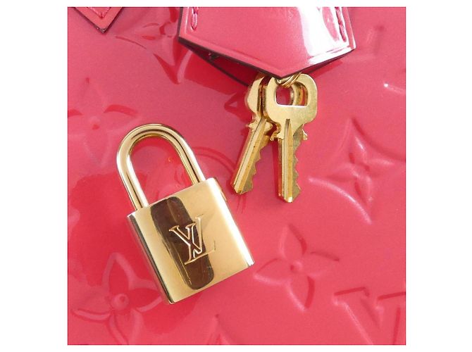 Borsa Louis Vuitton Vernis Alma PM Rosa - vista 3