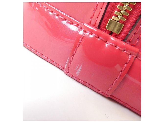 Borsa Louis Vuitton Vernis Alma PM Rosa - vista 5