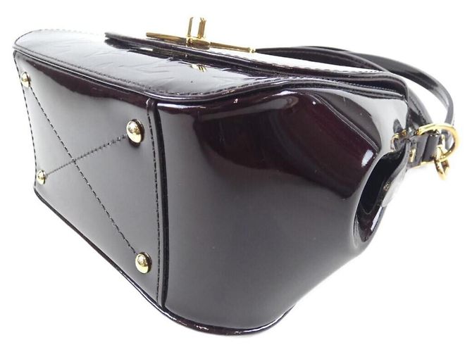 Sac à main Louis Vuitton Vernis Pasadena Bordeaux - vue 3