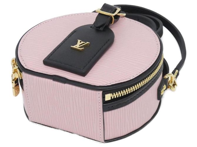 Borsa a tracolla Louis Vuitton Epi Mini Boite Chapeau Rosa - vista 3
