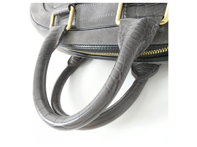 Louis Vuitton Stamp Handtasche M95237 in Gris Wildleder Grau - Ansicht 6