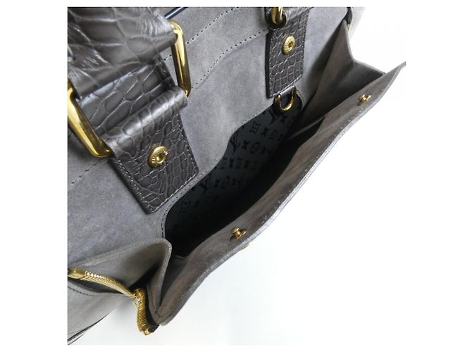 Louis Vuitton Stamp Handtasche M95237 in Gris Wildleder Grau - Ansicht 9